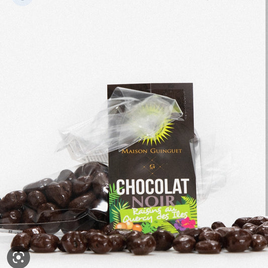 Chocolats Noir aux Raisins Quercy des îles 80g