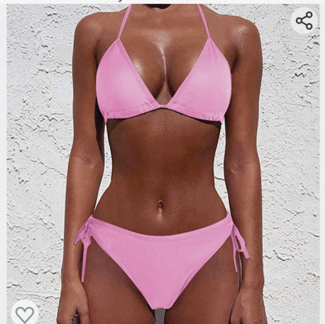 Maillot De Bain 2 pièces Rose