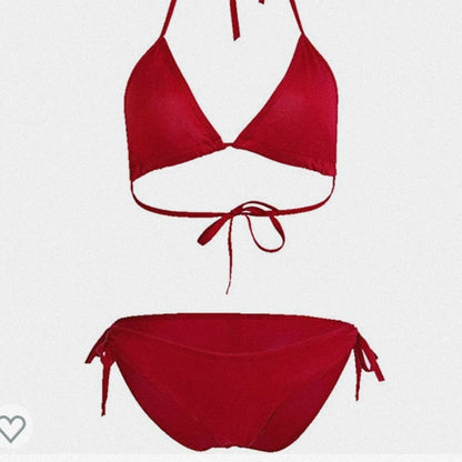 Maillot De Bain 2 pièces Rouge