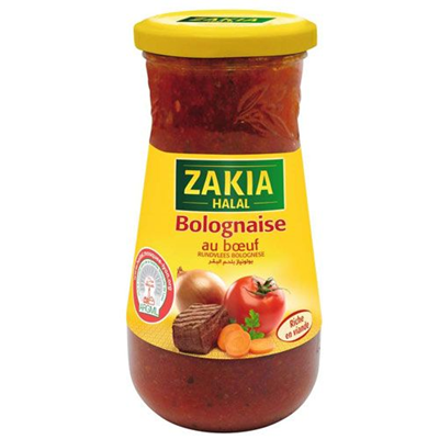 Sauce bolognaise halal 400 g Zakia