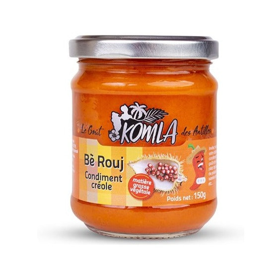 Bè Rouj ( beurre rouge ) créole 150g (végétal) KOMLA