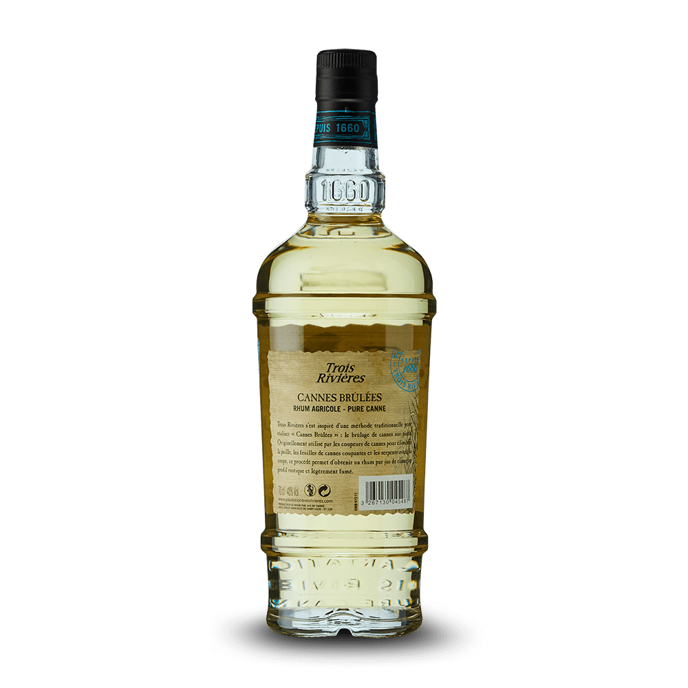 Rhum blanc TROIS RIVIÈRES - CANNES BRÛLÉES - 70CL - 43°