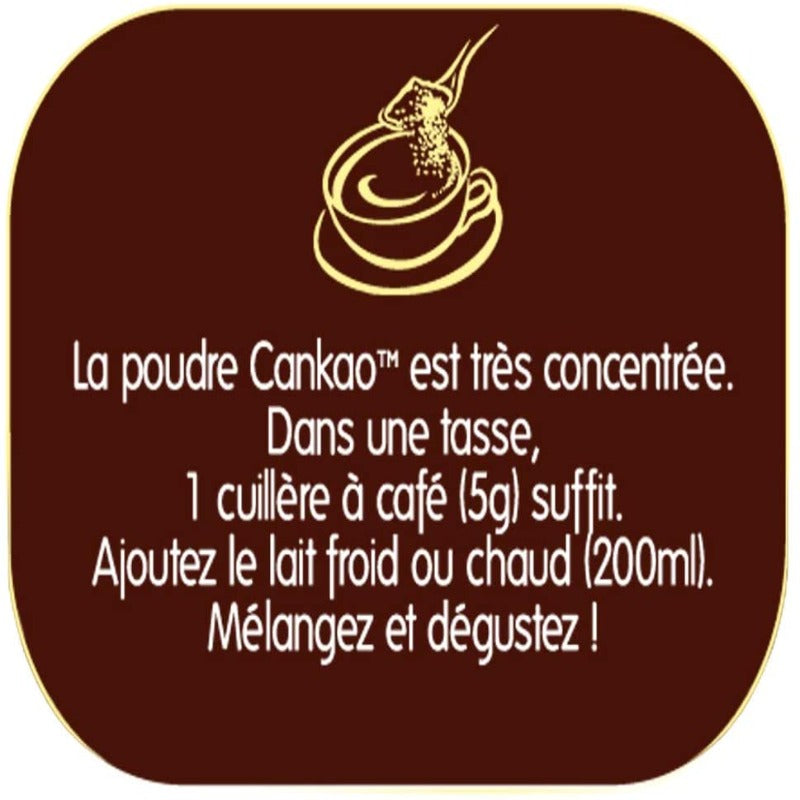 Canderel - Cankao – Poudre de Cacao – 30 % de Calories en moins - 51% de  sucre en moins – boîte 250 g
