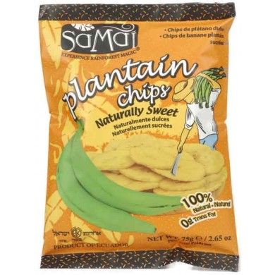 Chips plantain naturellement sucrés Samai 75g