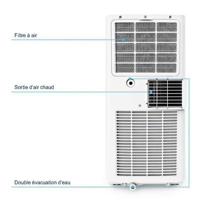 Climatiseur mobile OCEANIC 2050 W - 7000 Btu - Déshumidificateur