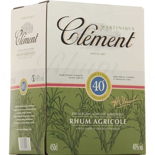 Rhum Clément blanc 40° cubi 4.5 L