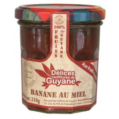 Confiture Délices de Guyane 210g banane miel