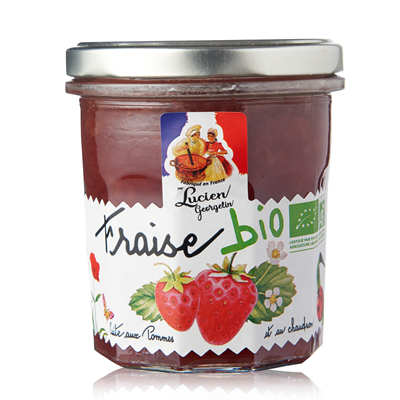 Confiture BIO pot 320 g Lucien (plusieurs parfum disponible )