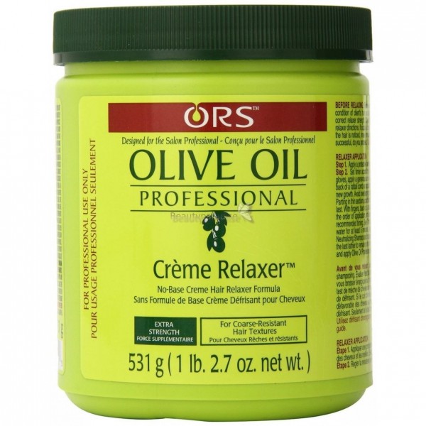 Crème défrisante professionnelle EXTRA FORTE OLIVE OIL (Crème Relaxer) Organic