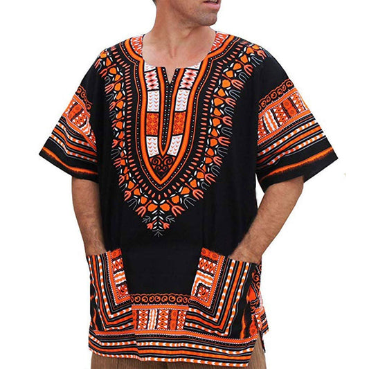 Tee-Shirt Dashiki Traditionnelle Africaine Hippy