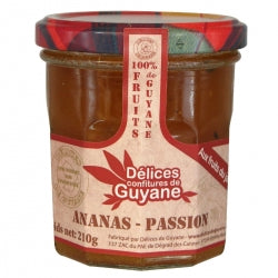 Confiture Délices de Guyane 210g ananas passion