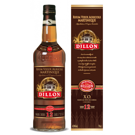 Rhum vieux XO Dillon 12ans d'âge 45° 70cl