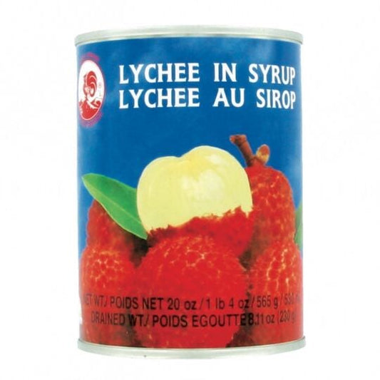 Fruits au sirop litchis dénoyautés 565g asia