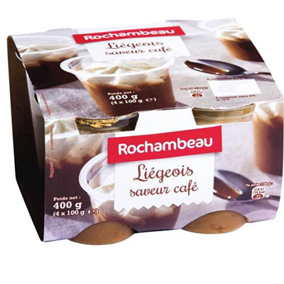 Liégeois Café 4 x 100 g Rochambeau