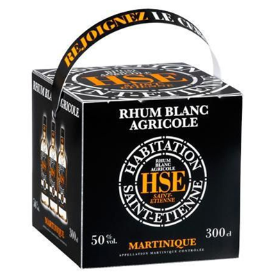 Rhum HSE Blanc 50° cubi 3 L St Etienne
