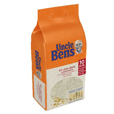 Riz long grain 2.5 kg Uncle Ben's