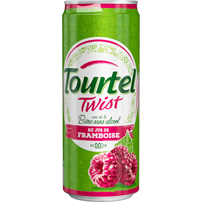 Bière sans alcool Tourtel Twist framboise cannette 33cl