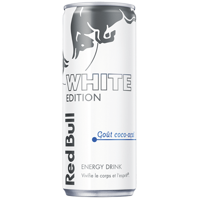 Boisson énergisante White Edition goût coco boîte 25 cl Red Bull