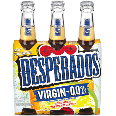Bière Desperados Virgin 0° 3 x 33 cl