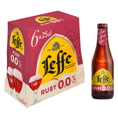 Bière Leffe Ruby 0° 6 x 25 cl Leffe
