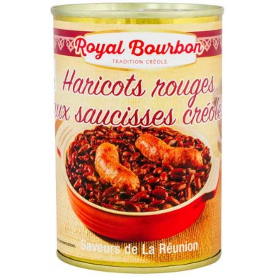 Haricots rouges aux saucisses créoles 420g Royal Bourbon