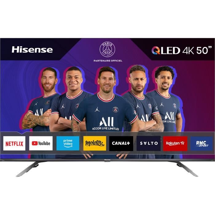HISENSE 50E76GQ - TV QLED UHD 4K - 50" (127cm) - Dolby Vision - son Dolby Atmos - Smart TV - 3 X HDMI 2.1