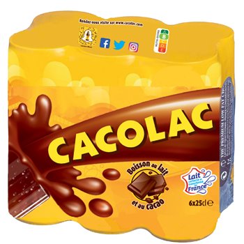 Cacolac Chocolat Canettes Pack - 6x25cl