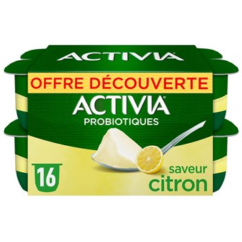 Yaourt bifidus Activia Citron - 16x125g