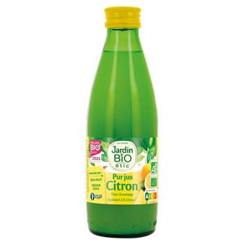 Pur jus de citron Jardin Bio 25cl