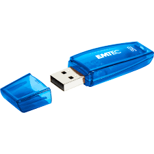 Emtec ECMMD8GC410 - Clé USB - 2.0 - Série Runners - C410 Color Mix - 8 Go - Transparente avec capuchon