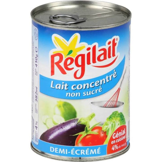 Lait concentré non sucré demi-écrémé REGILAIT