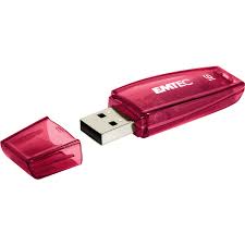 Emtec ECMMD8GC410 - Clé USB - 2.0 - Série Runners - C410 Color Mix - 8 Go - Transparente avec capuchon