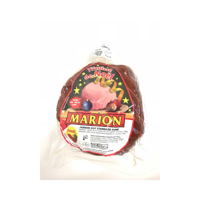 Jambon De Noel Marion Epaule Cuite Avec Os Sans Piment 3kg Marion 25 Jambon de Noël Marion Ti-cuisse 1.1kg – Antilles sur Tarn