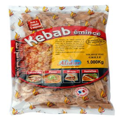 Émincé kebab veau grillé halal 1kg