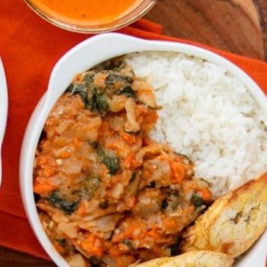 Menu Créole Riz Légumes Haïtien