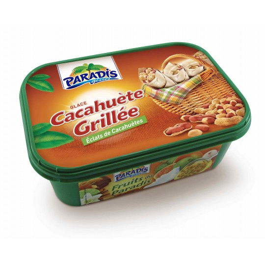 Bac de glaces Cacahuète grillée 1L Paradis des glaces