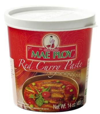 Pâte de Curry Rouge 400 g Mae Ploy