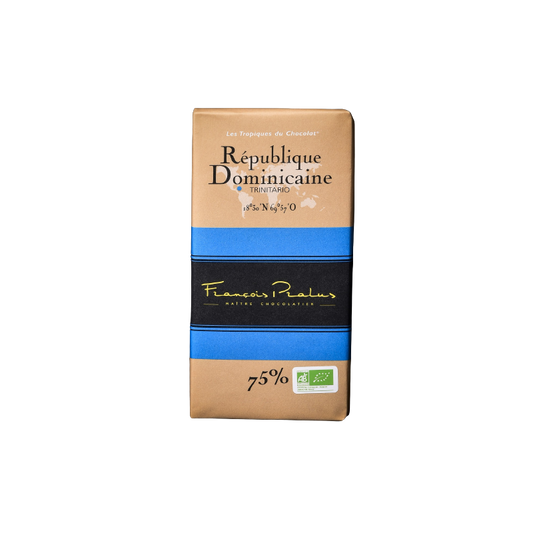 Pralus Chocolat Noir Bio 75% République Dominicaine tablette 100 g