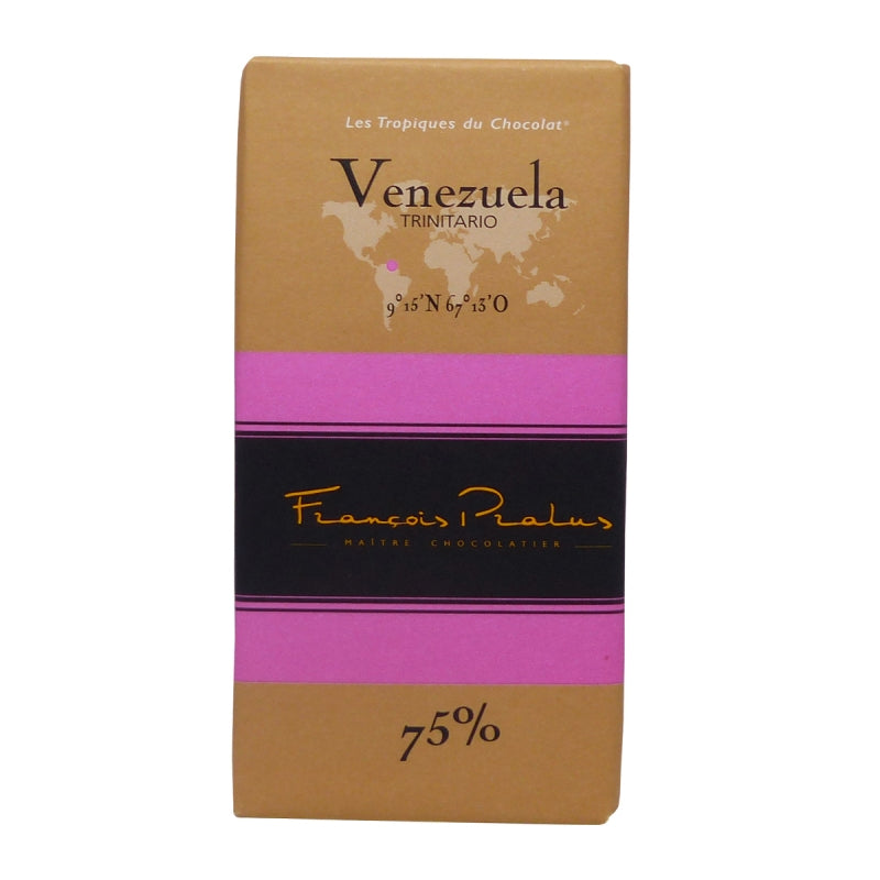 Pralus Chocolat Noir 75% Venezuela tablette 100 g