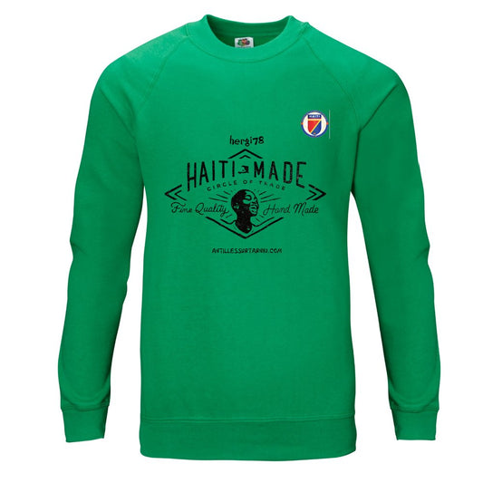 Pull à manches raglan Lightweight VERT HAITI