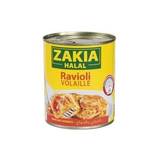 Ravioli de volaille halal boîte 4/4 800 g Zakia