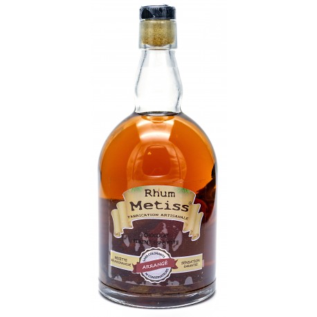 Rhum Arrangé- Chocolat - Piment d'Espelette 70cl 23.7° - Métiss Île de la Réunion