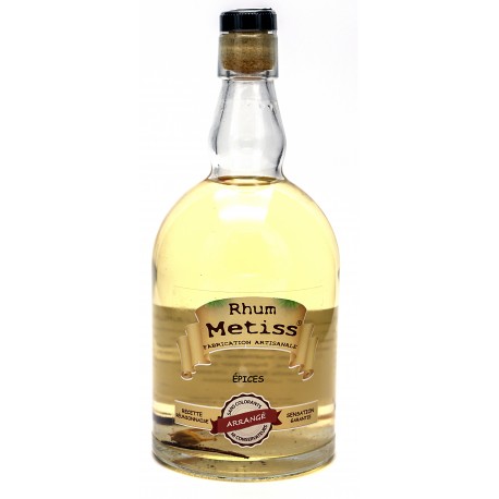 Rhum Arrangé- Épices 70cl 23.7° - Métiss Île de la Réunion