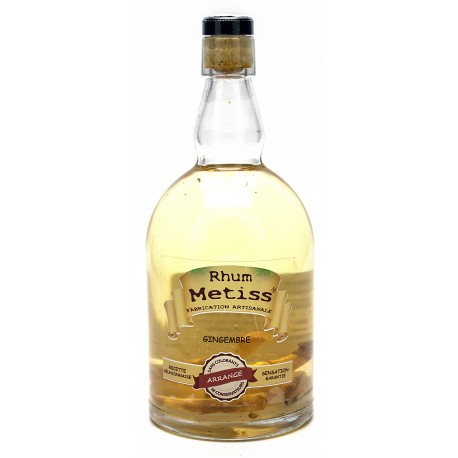 Rhum Arrangé- Gingembre 70cl 23.7° - Métiss Île de la Réunion