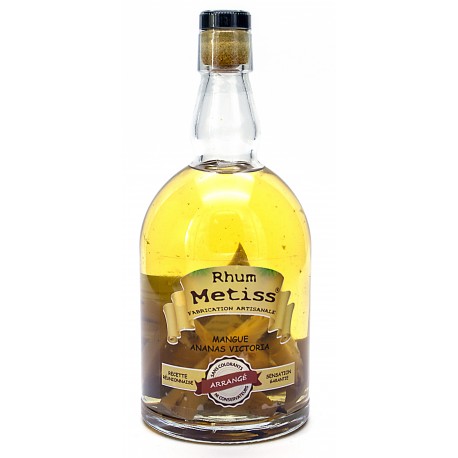 Rhum Arrangé- Mangue - Ananas Victoria 70cl 23.7° - Métiss Île de la Réunion