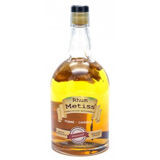 Rhum Arrangé- Pomme - Cannelle 70cl 23.7° - Métiss Île de la Réunion