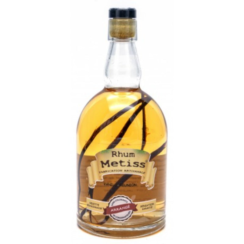 Rhum Arrangé- Vanille Réunion, rhum arrangé 70cl 23,7° - Métiss Île de la Réunion