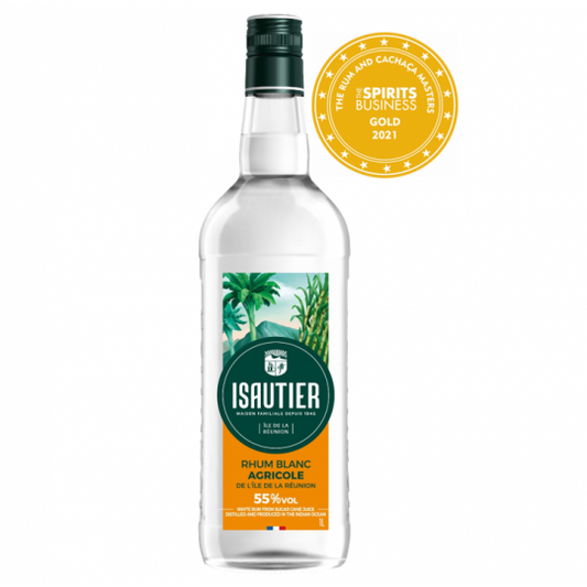 Rhum Isautier blanc Agricole 55° – 1 litre