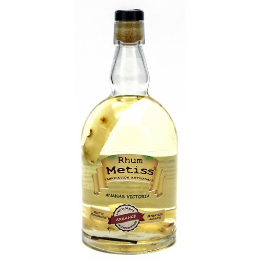 Rhum Arrangé- Ananas Victoria - Fruit de la Passion 70cl 23.7° - Métiss Île de la Réunion