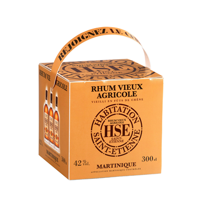 Rhum HSE Vieux agricole 42° Cubi 3 L